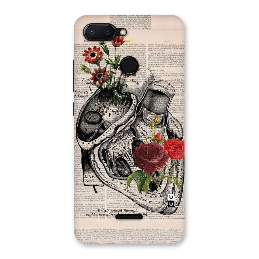 Heart Newspaper Back Case for Redmi 6