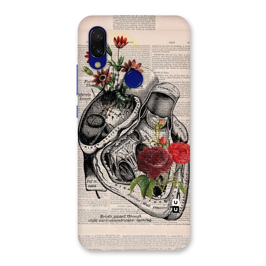 Heart Newspaper Back Case for Redmi 7