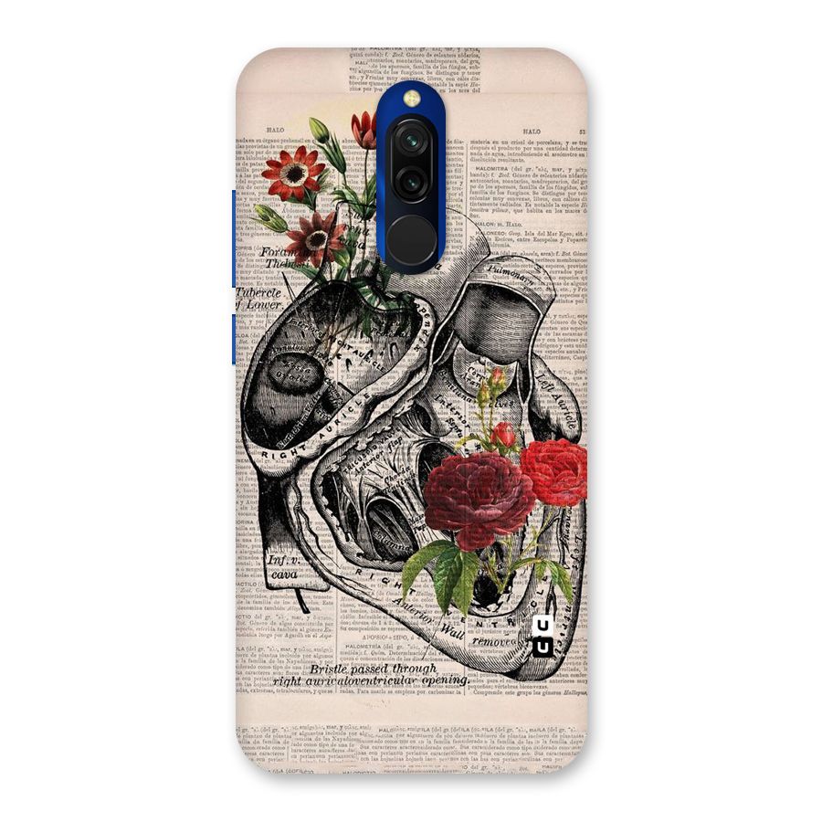 Heart Newspaper Back Case for Redmi 8