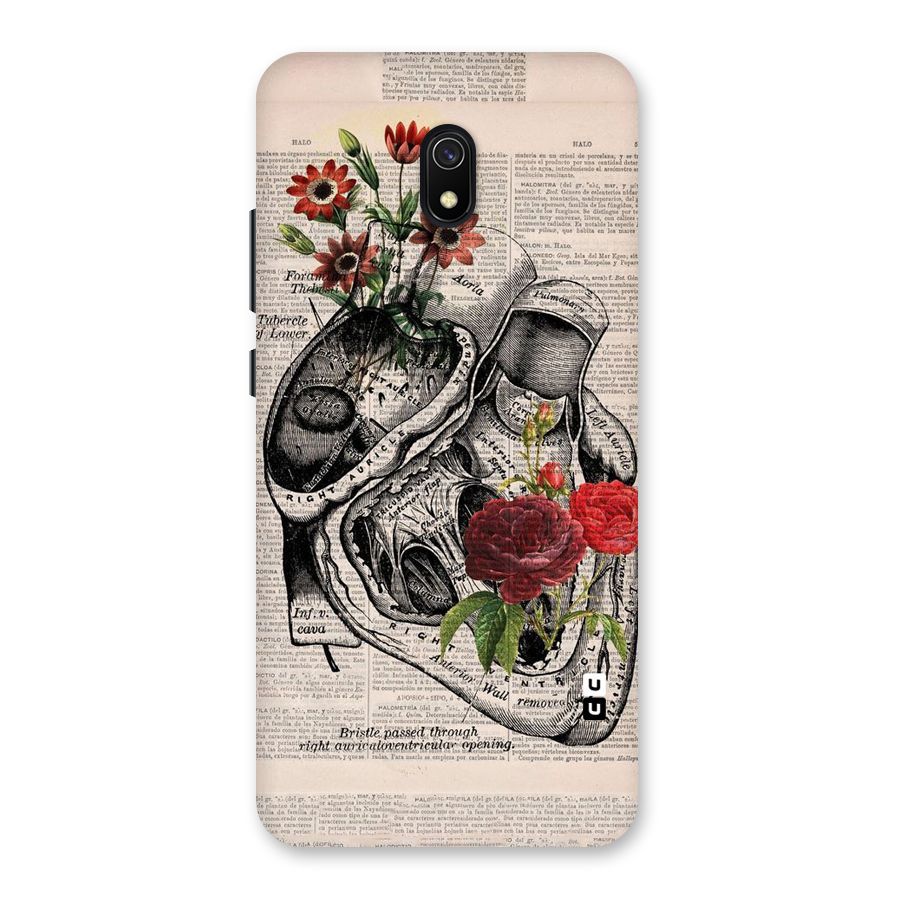 Heart Newspaper Back Case for Redmi 8A