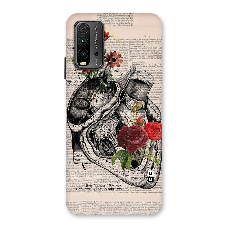 Heart Newspaper Back Case for Redmi 9 Power