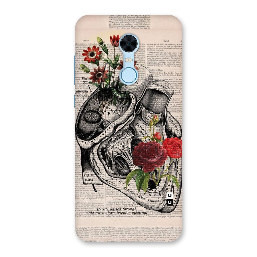 Heart Newspaper Back Case for Redmi Note 5