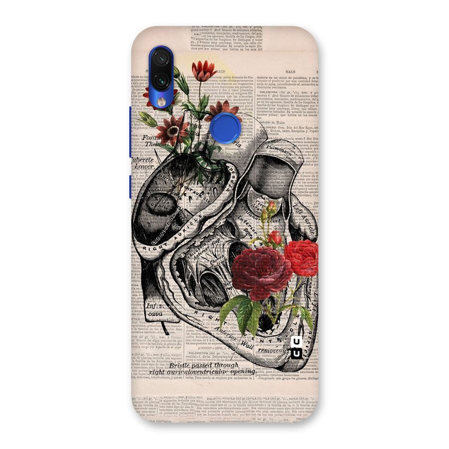 Heart Newspaper Back Case for Redmi Note 7S