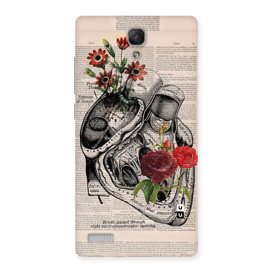 Heart Newspaper Back Case for Redmi Note Prime