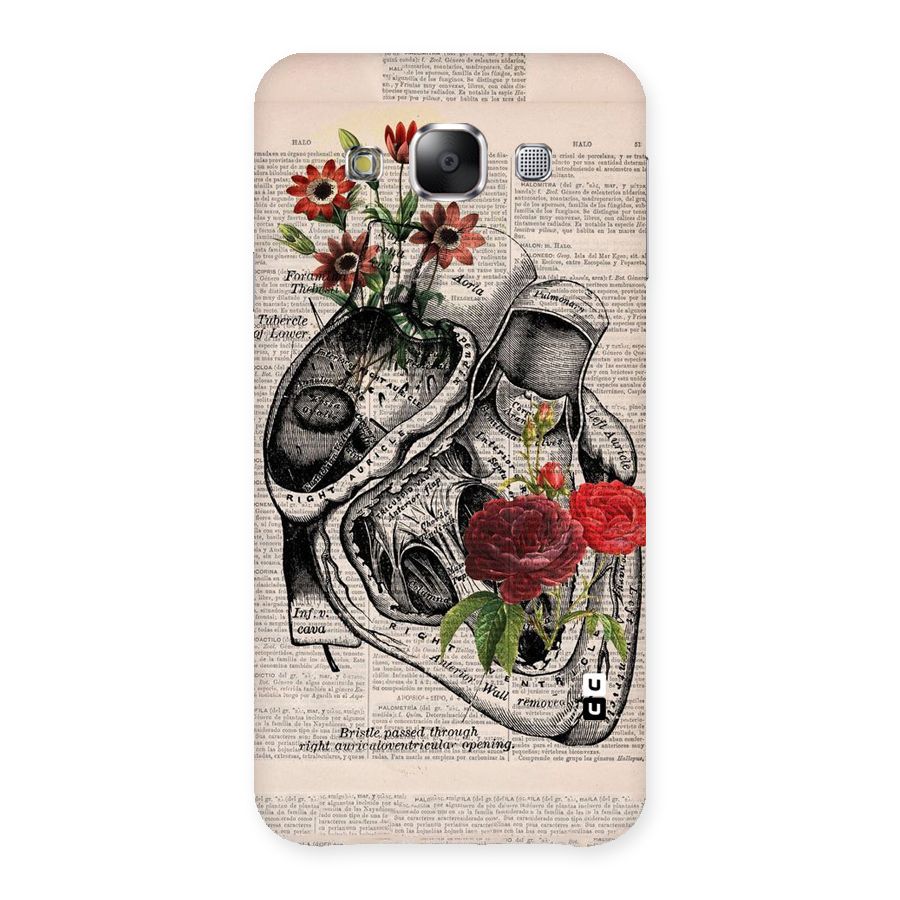 Heart Newspaper Back Case for Samsung Galaxy E5