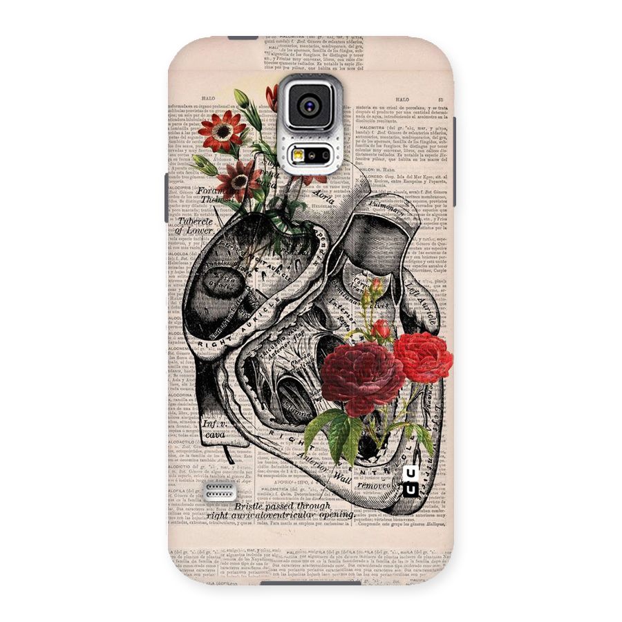 Heart Newspaper Back Case for Samsung Galaxy S5