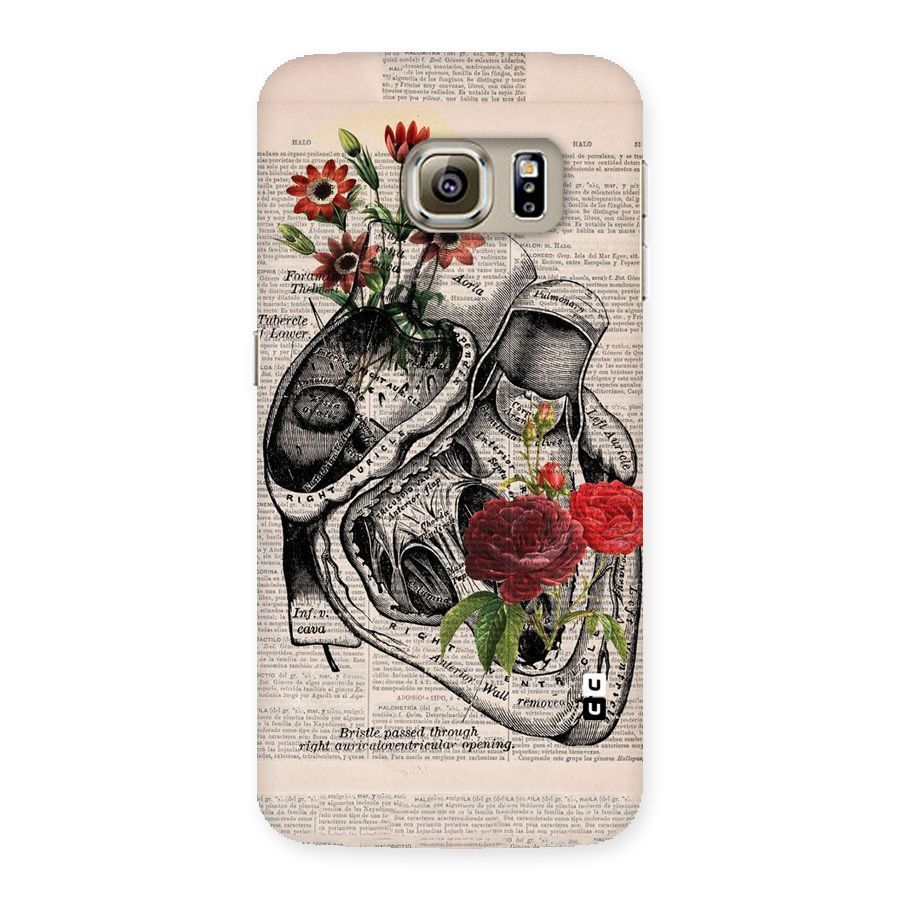 Heart Newspaper Back Case for Samsung Galaxy S6 Edge