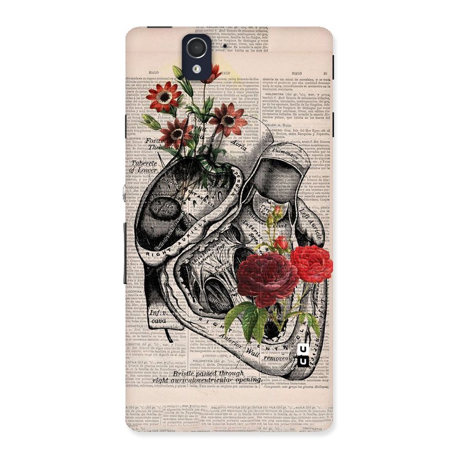 Heart Newspaper Back Case for Sony Xperia Z