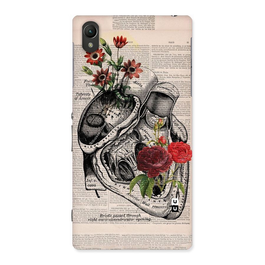Heart Newspaper Back Case for Sony Xperia Z1