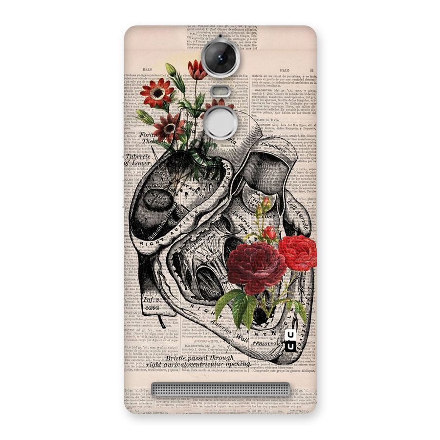 Heart Newspaper Back Case for Vibe K5 Note