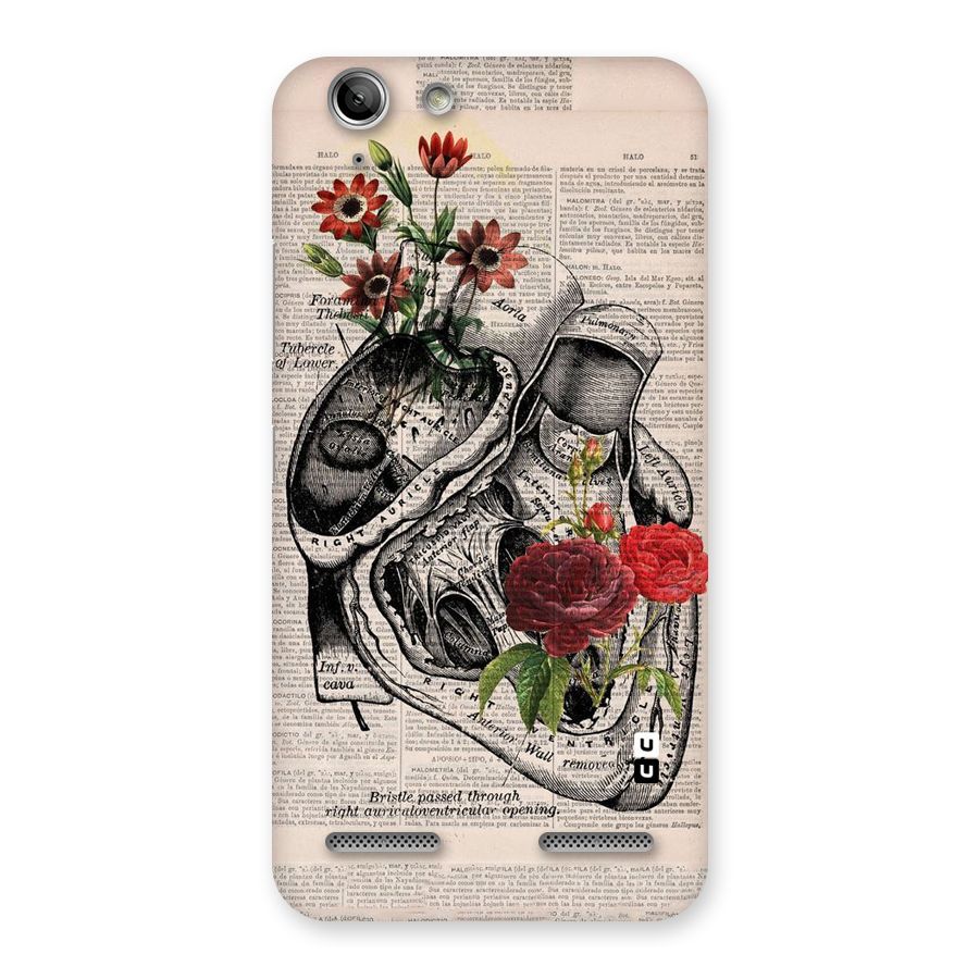 Heart Newspaper Back Case for Vibe K5 Plus