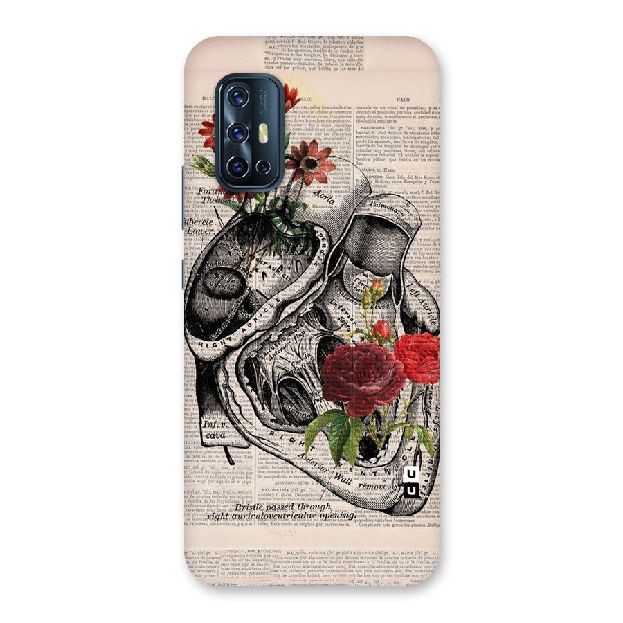 Heart Newspaper Back Case for Vivo V17