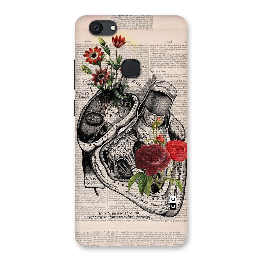 Heart Newspaper Back Case for Vivo V7 Plus