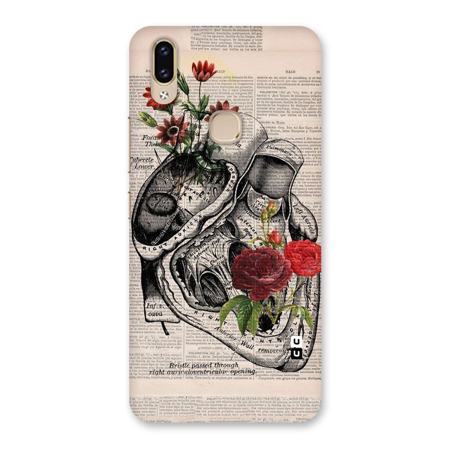 Heart Newspaper Back Case for Vivo V9 Youth