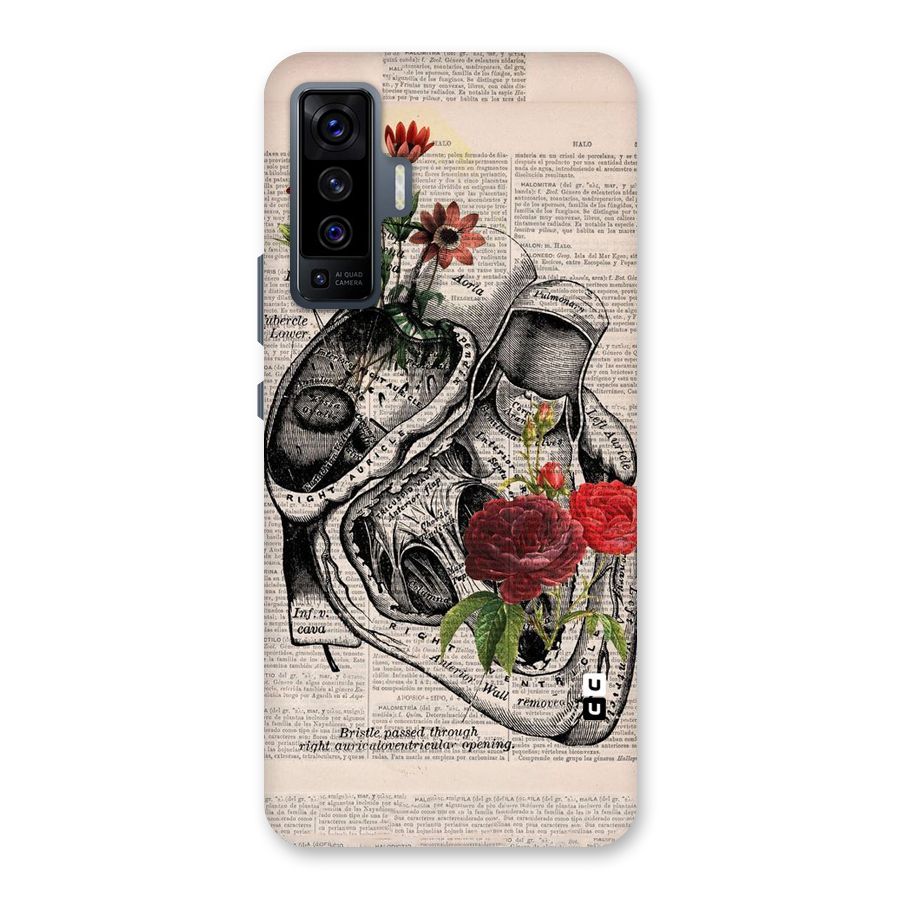 Heart Newspaper Back Case for Vivo X50