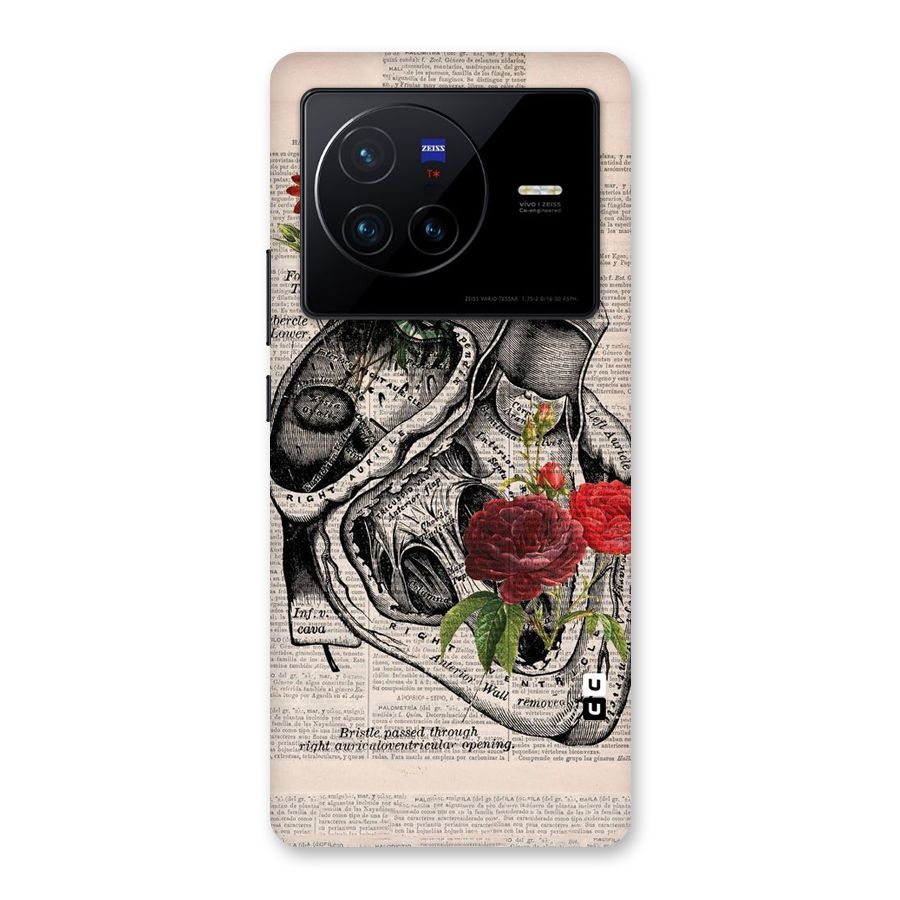 Heart Newspaper Back Case for Vivo X80