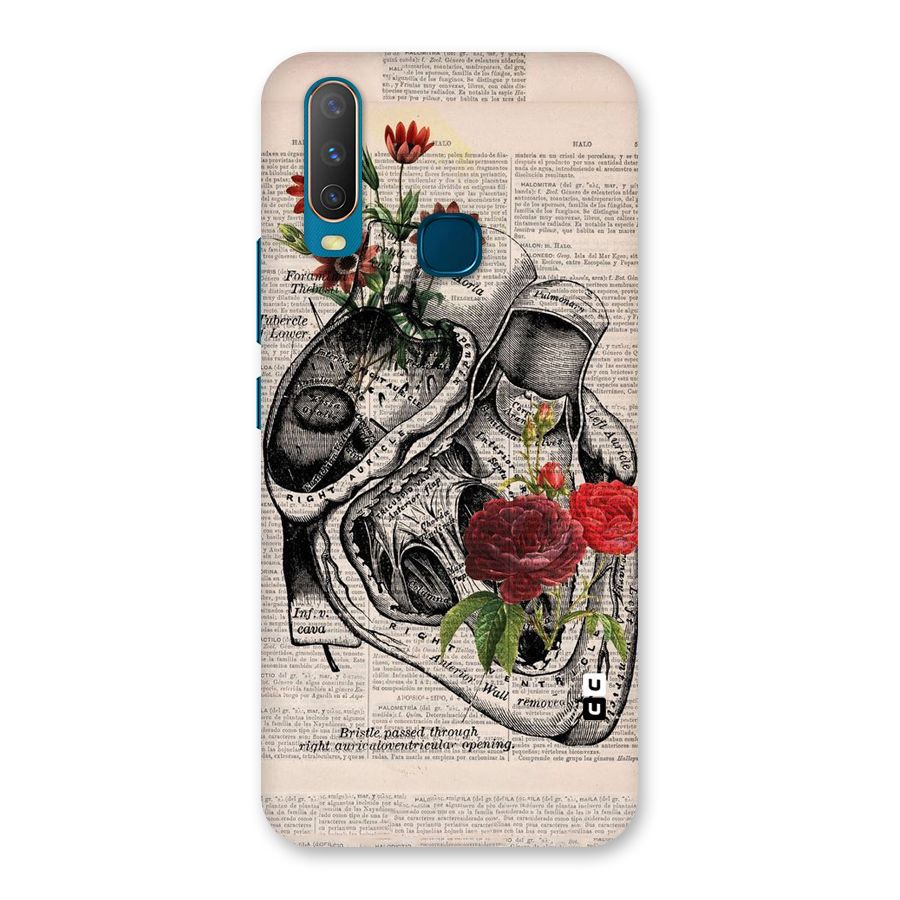 Heart Newspaper Back Case for Vivo Y15