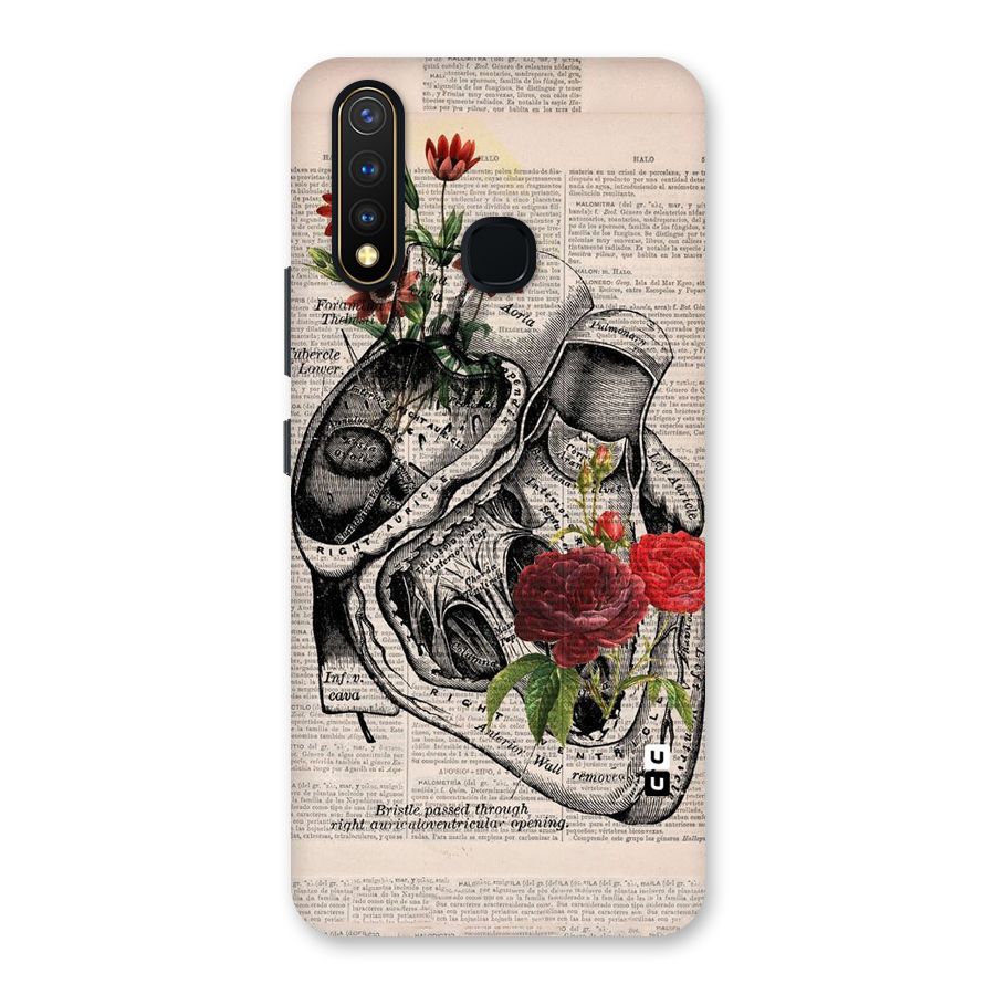 Heart Newspaper Back Case for Vivo Y19
