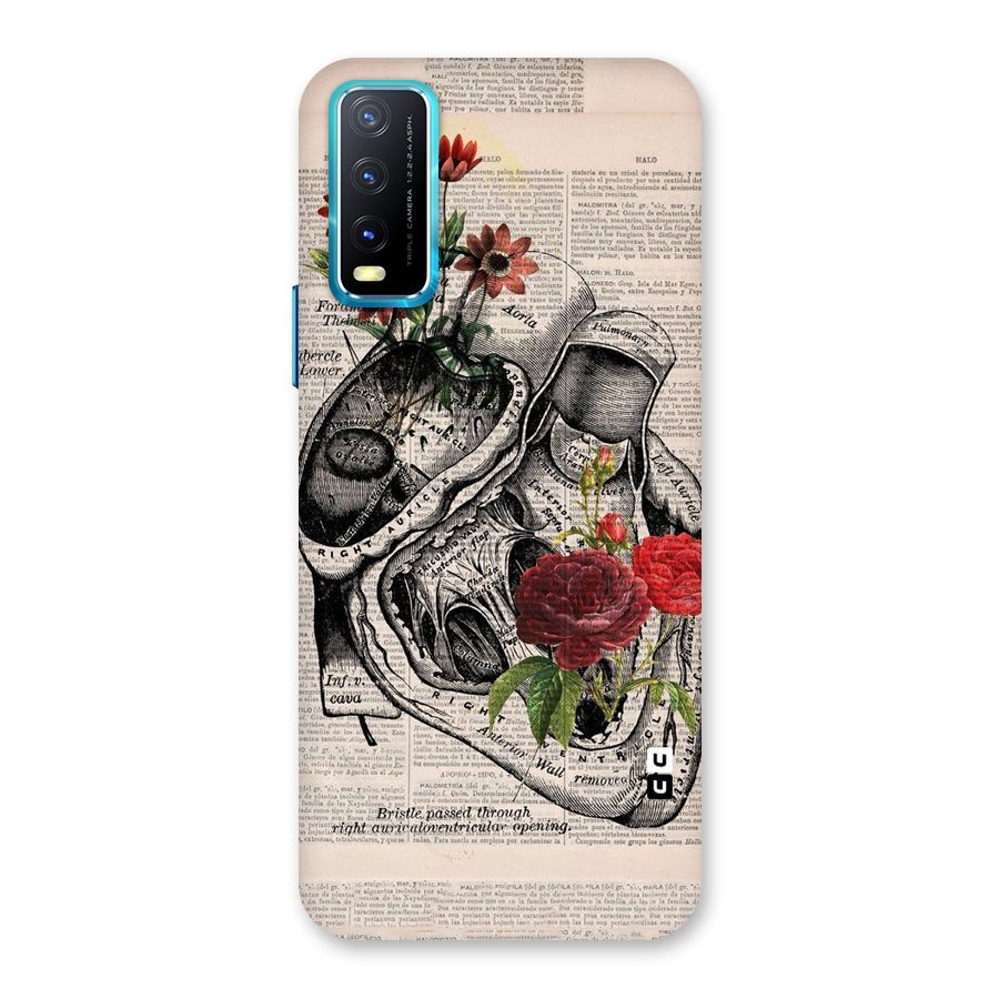 Heart Newspaper Back Case for Vivo Y20