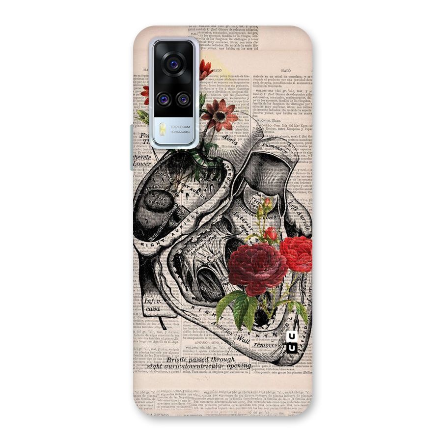 Heart Newspaper Back Case for Vivo Y31