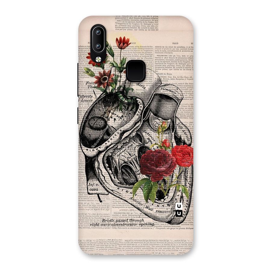 Heart Newspaper Back Case for Vivo Y93
