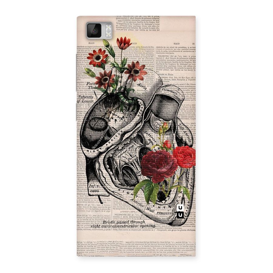 Heart Newspaper Back Case for Xiaomi Mi3
