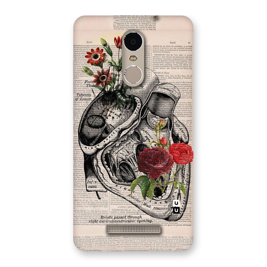 Heart Newspaper Back Case for Xiaomi Redmi Note 3