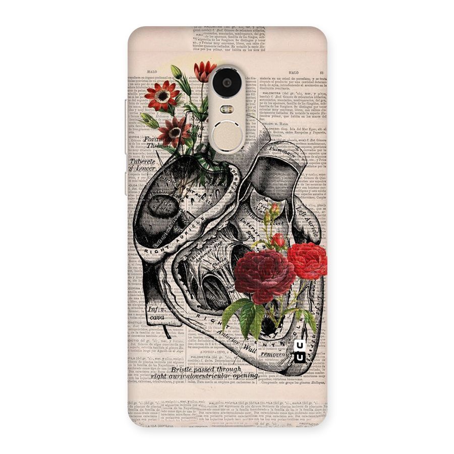 Heart Newspaper Back Case for Xiaomi Redmi Note 4
