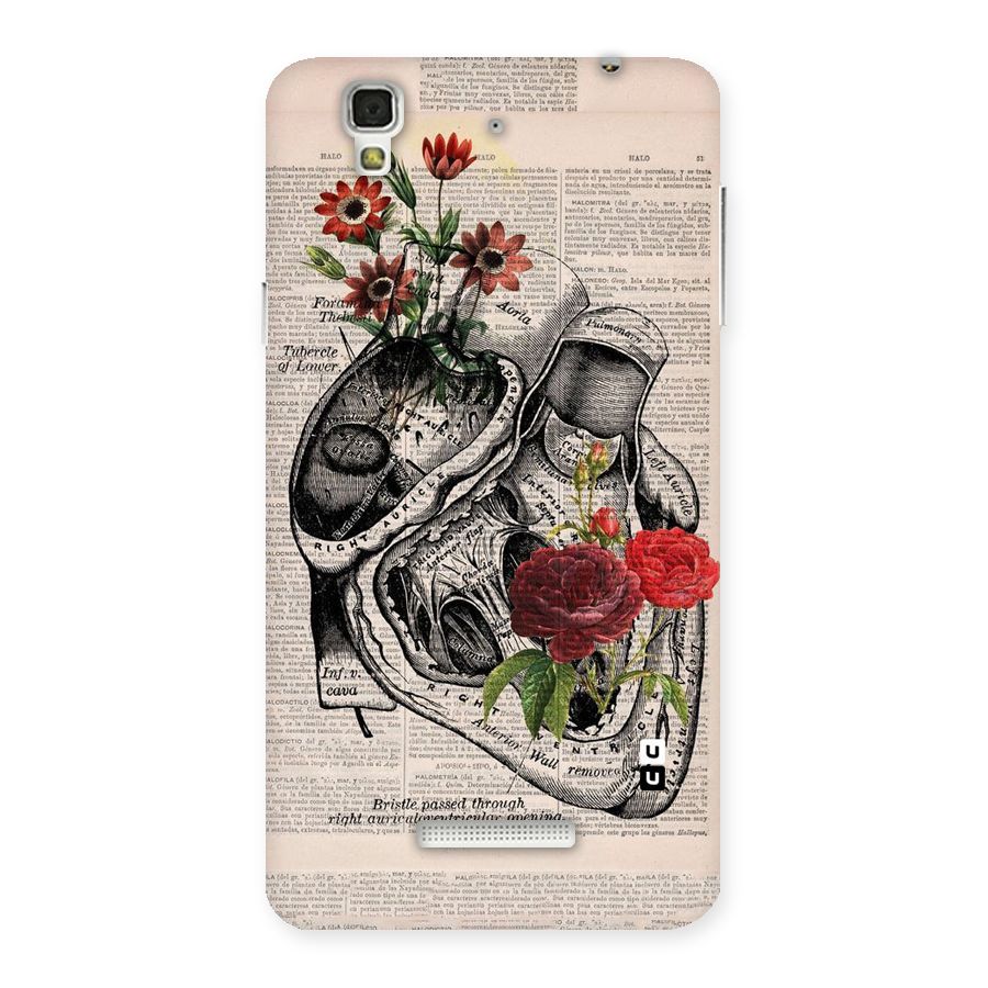 Heart Newspaper Back Case for Yu Yureka