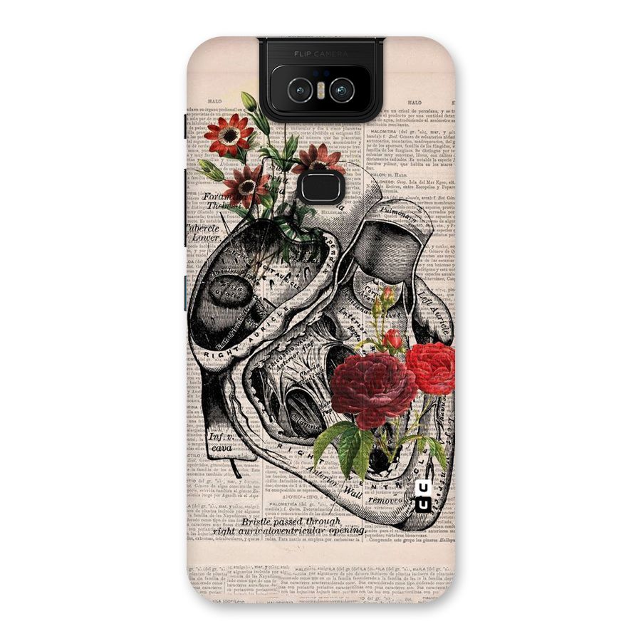 Heart Newspaper Back Case for Zenfone 6z
