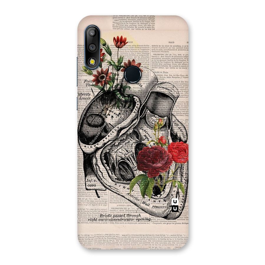 Heart Newspaper Back Case for Zenfone Max Pro M2