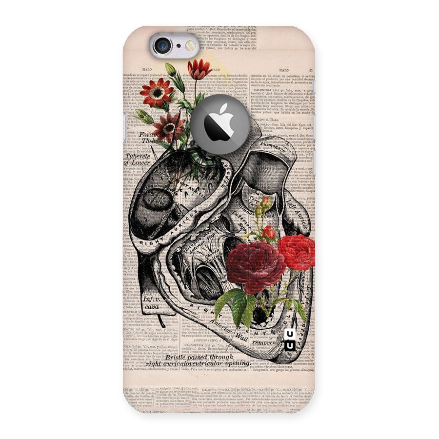 Heart Newspaper Back Case for iPhone 6 Logo Cut