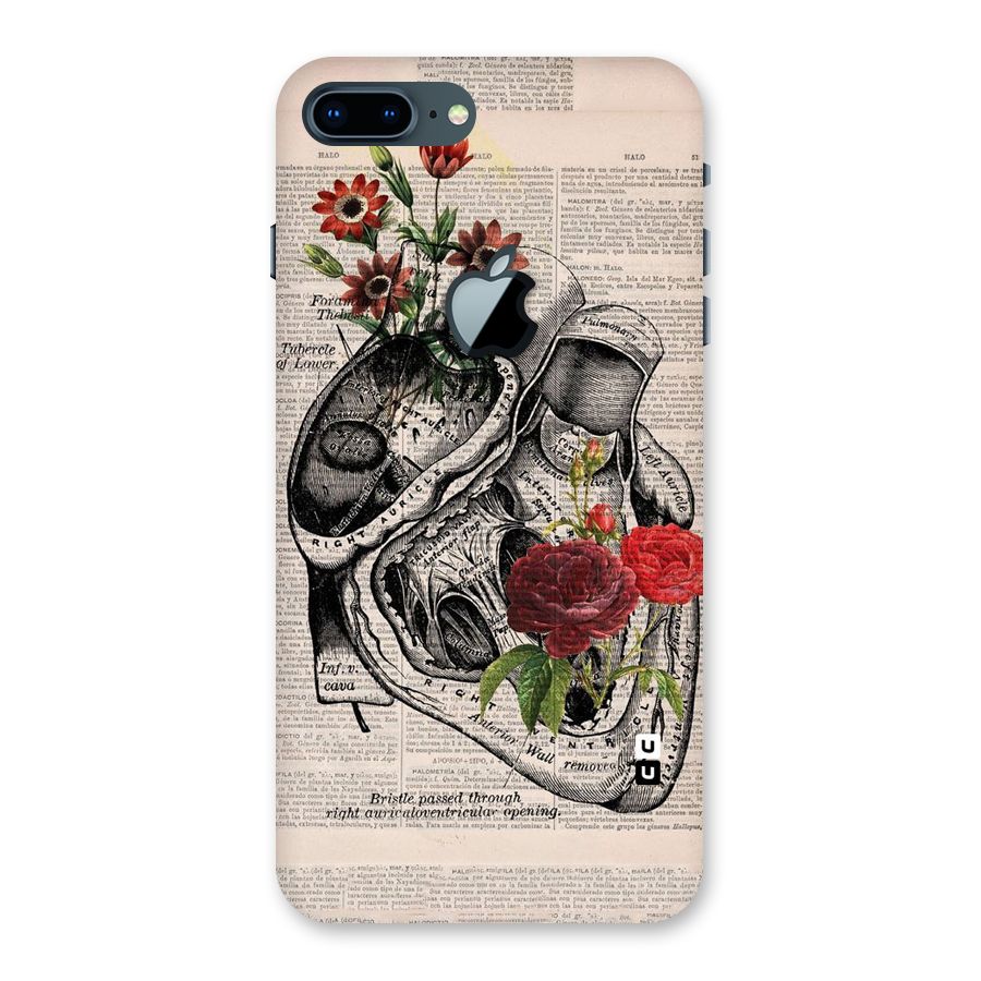 Heart Newspaper Back Case for iPhone 7 Plus Apple Cut