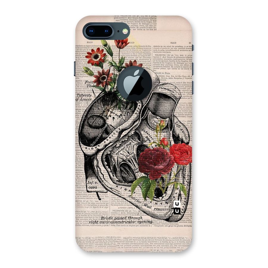 Heart Newspaper Back Case for iPhone 7 Plus Logo Cut