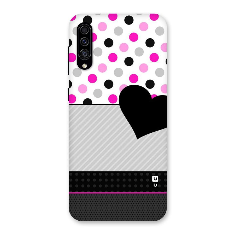 Heart Polka Stripes Back Case for Galaxy A30s
