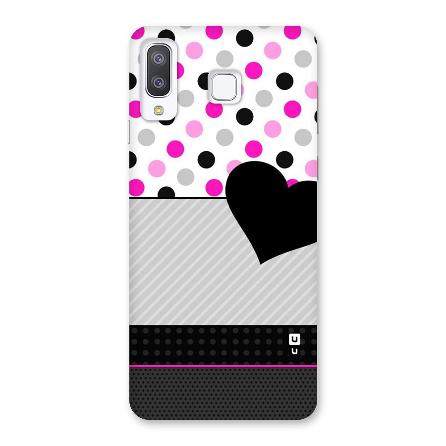 Heart Polka Stripes Back Case for Galaxy A8 Star