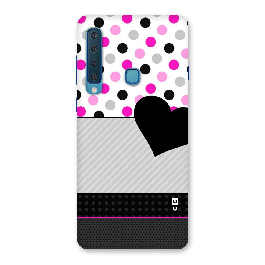 Heart Polka Stripes Back Case for Galaxy A9 (2018)