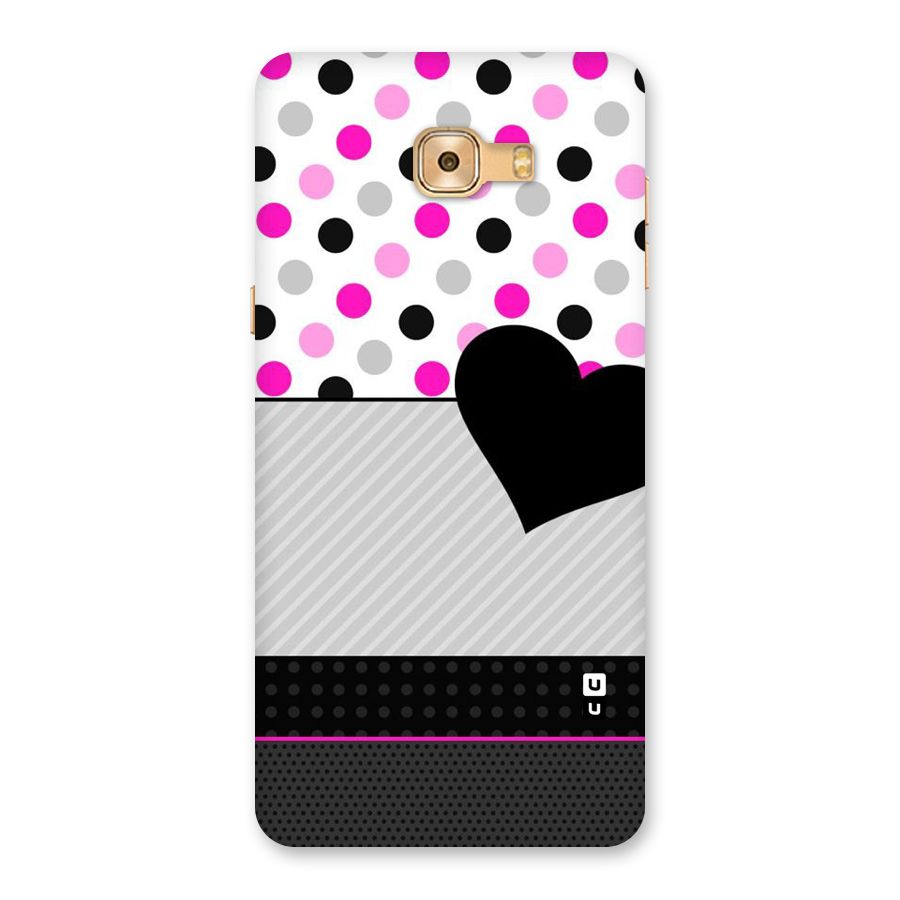 Heart Polka Stripes Back Case for Galaxy C9 Pro