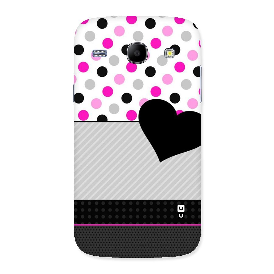 Heart Polka Stripes Back Case for Galaxy Core