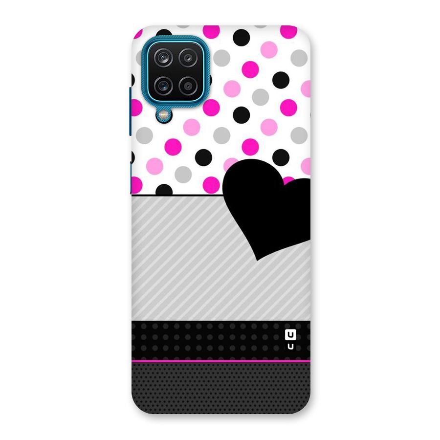 Heart Polka Stripes Back Case for Galaxy F12