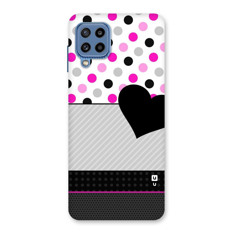 Heart Polka Stripes Back Case for Galaxy M32