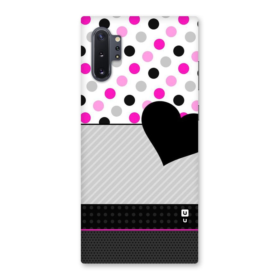 Heart Polka Stripes Back Case for Galaxy Note 10 Plus