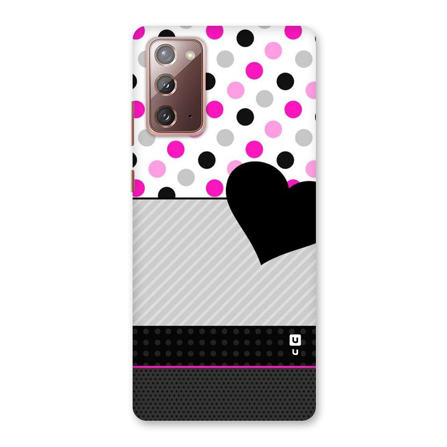 Heart Polka Stripes Back Case for Galaxy Note 20