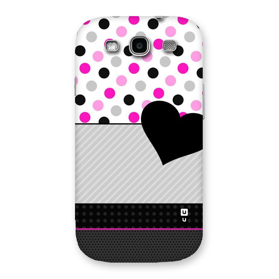 Heart Polka Stripes Back Case for Galaxy S3