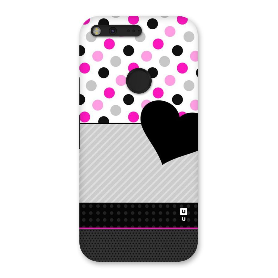 Heart Polka Stripes Back Case for Google Pixel XL