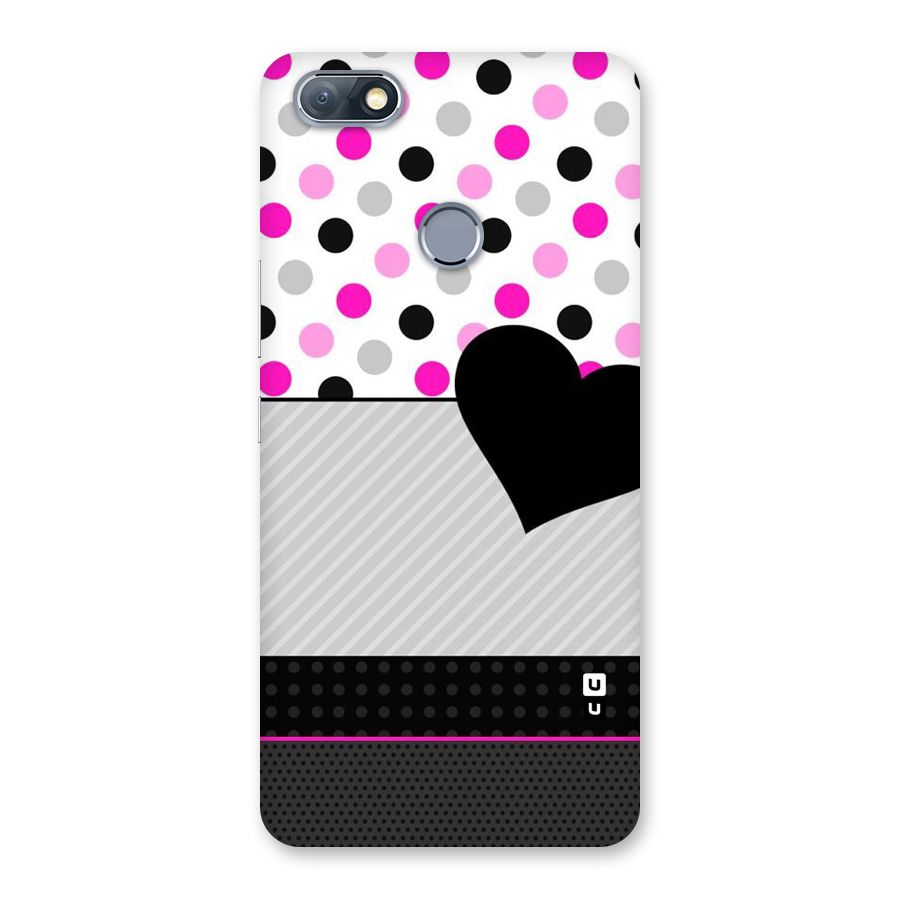 Heart Polka Stripes Back Case for Infinix Note 5