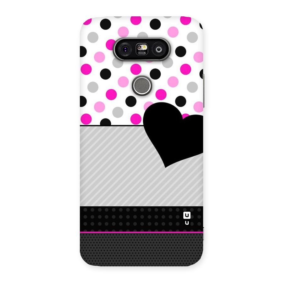 Heart Polka Stripes Back Case for LG G5