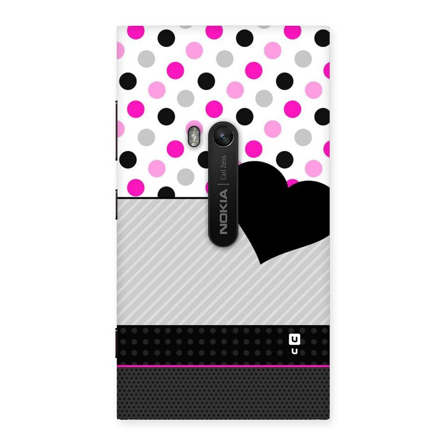 Heart Polka Stripes Back Case for Lumia 920