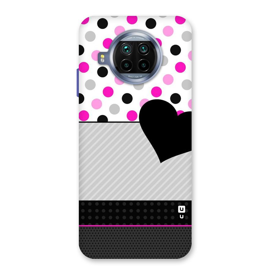 Heart Polka Stripes Back Case for Mi 10i