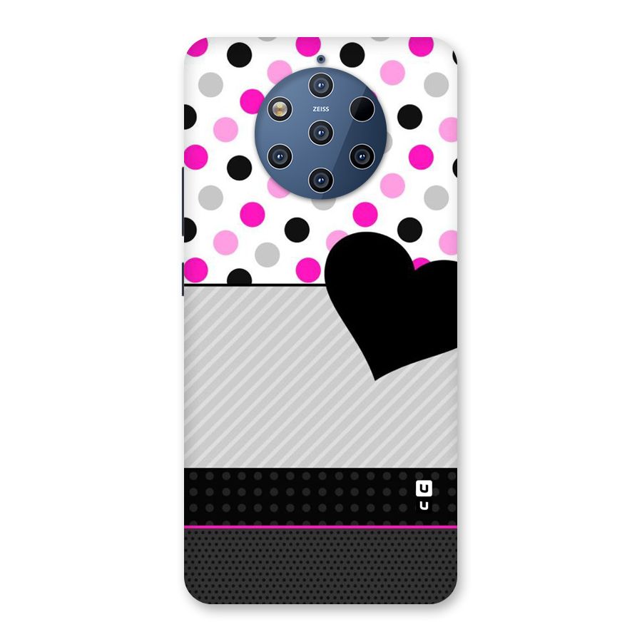 Heart Polka Stripes Back Case for Nokia 9 PureView